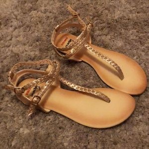 Rose gold sandals!